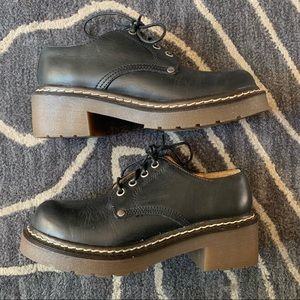 Prima Royale Leather Platform Heeled Oxford